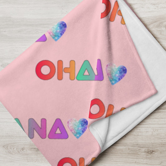 Throw Blanket - Pink Ohana