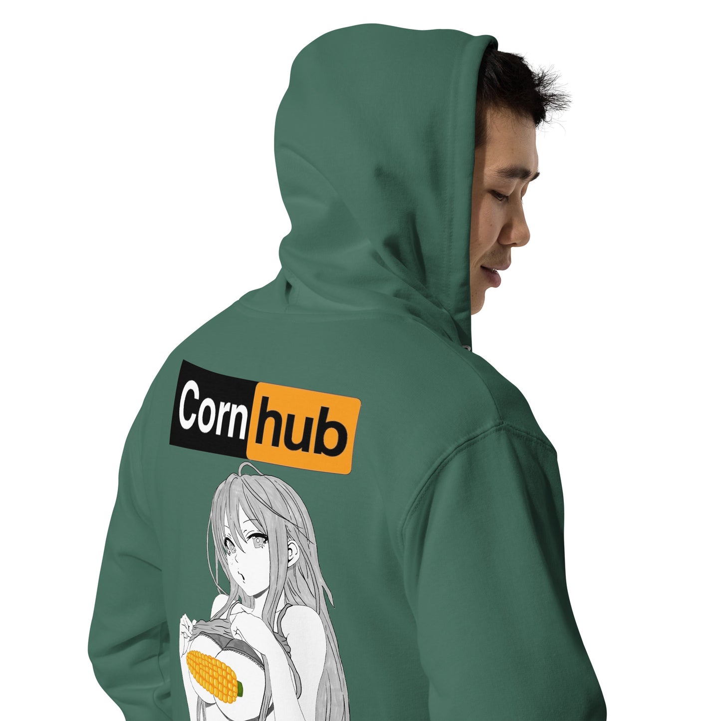 CornHUB - Unisex fleece zip up hoodie - Akiroko Collab