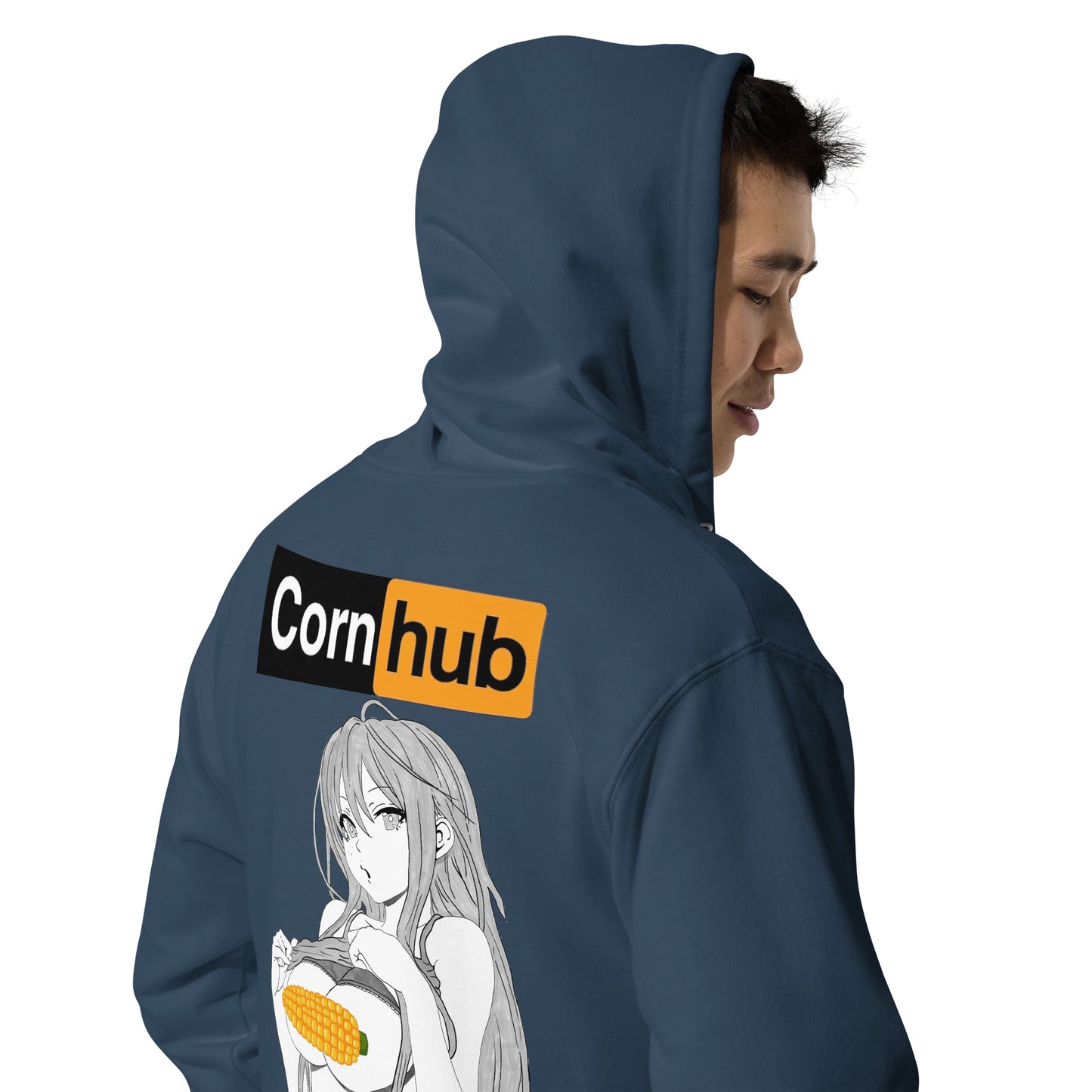 CornHUB - Unisex fleece zip up hoodie - Akiroko Collab